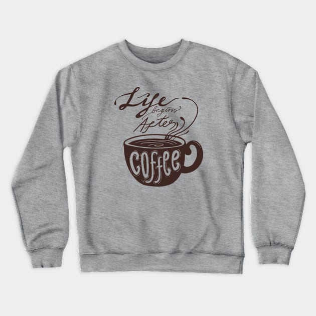 Coffee Lover Crewneck Sweatshirt by VoidDesigns